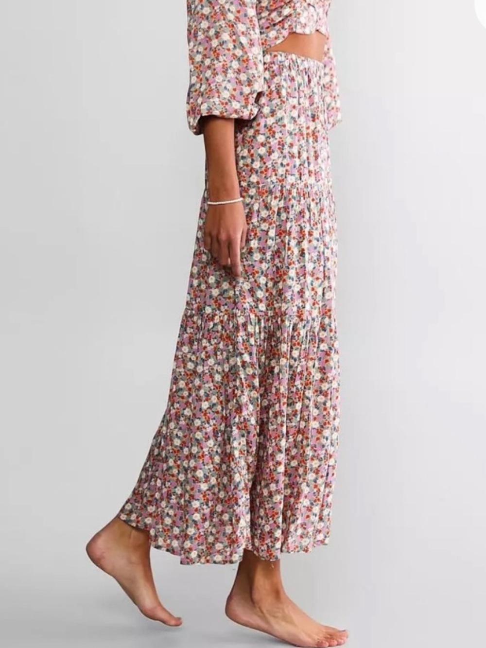 BILLABONG x SALTY BLONDE Free Love Skirt Floral Large NWT 167 - Picture 9 of 14
